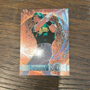 Baseball Trading Card with Green and Black Design mark mcgwire mint condition